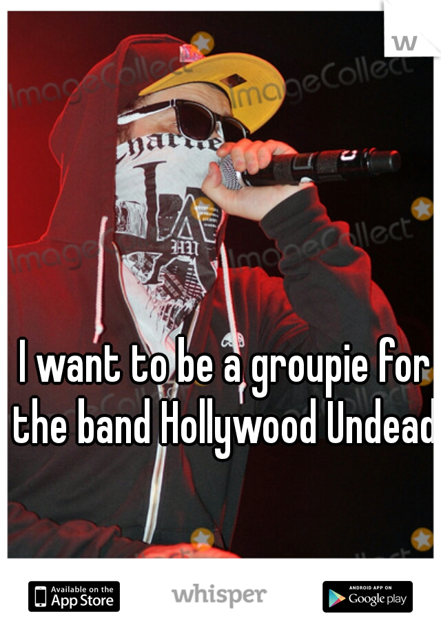 I want to be a groupie for the band Hollywood Undead. 