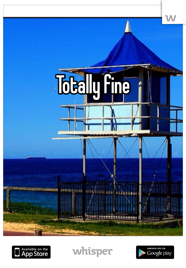 Totally fine 