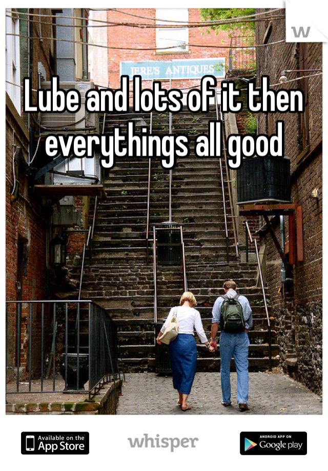 Lube and lots of it then everythings all good 