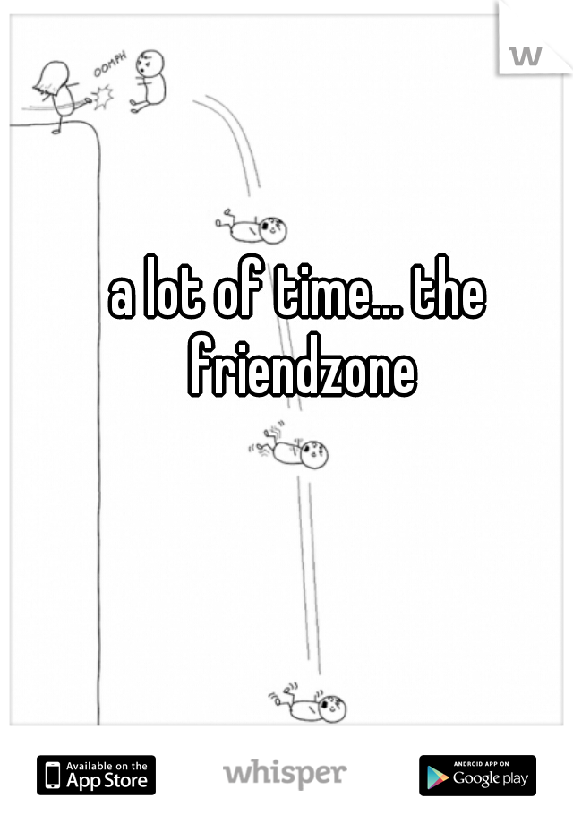 a lot of time... the friendzone