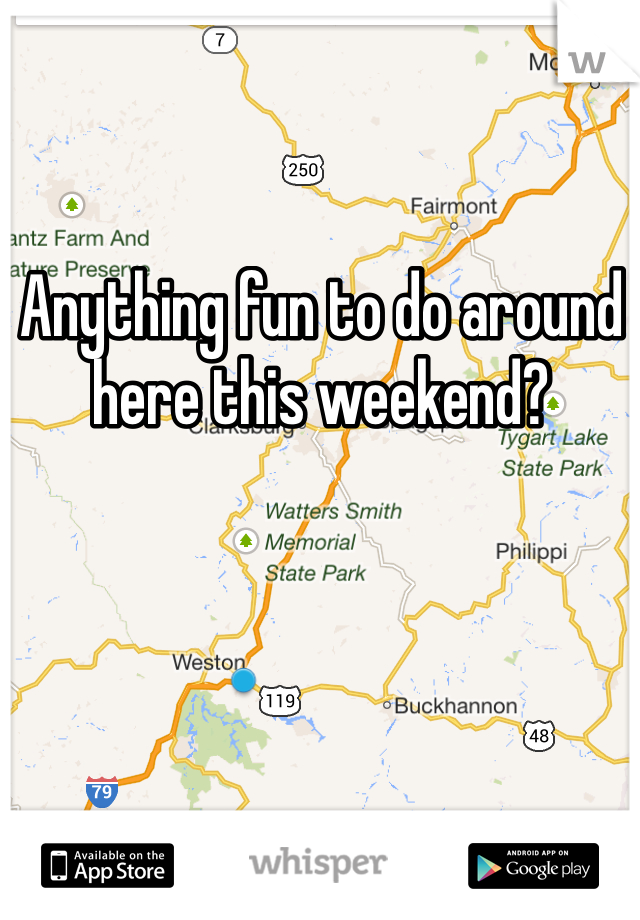 Anything fun to do around here this weekend? 