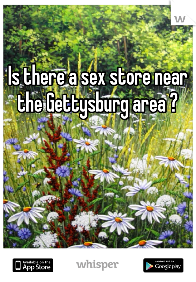 Is there a sex store near the Gettysburg area ?