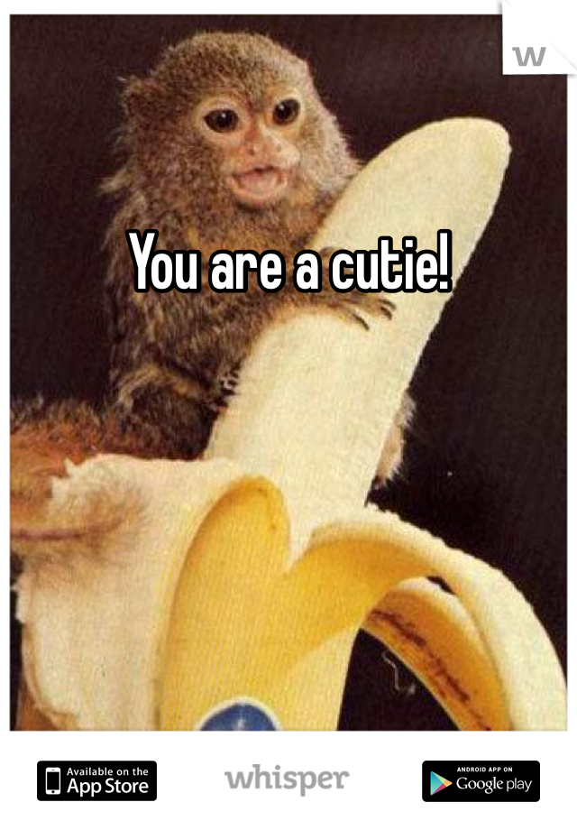 You are a cutie!