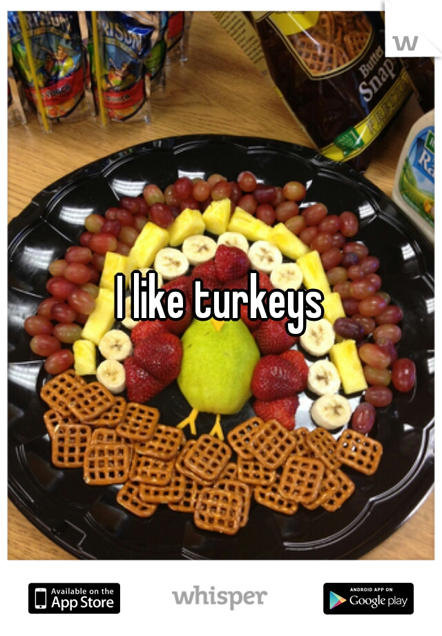 I like turkeys