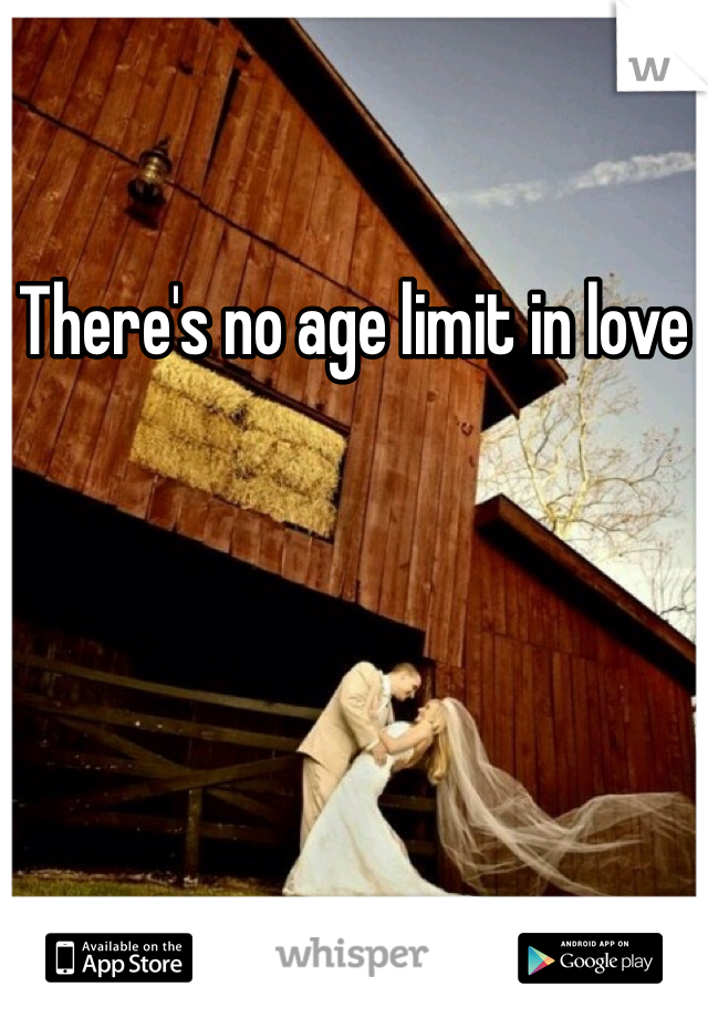 There's no age limit in love 