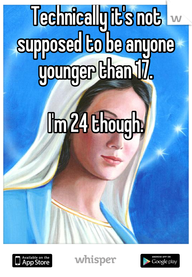 Technically it's not supposed to be anyone younger than 17. 

I'm 24 though.