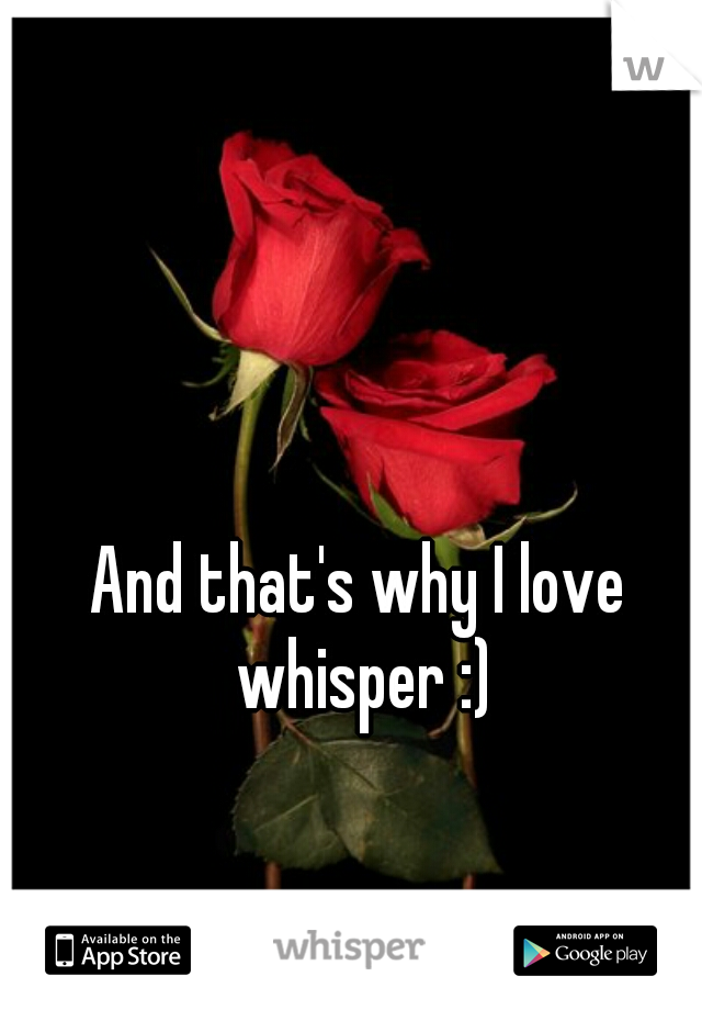 And that's why I love whisper :)