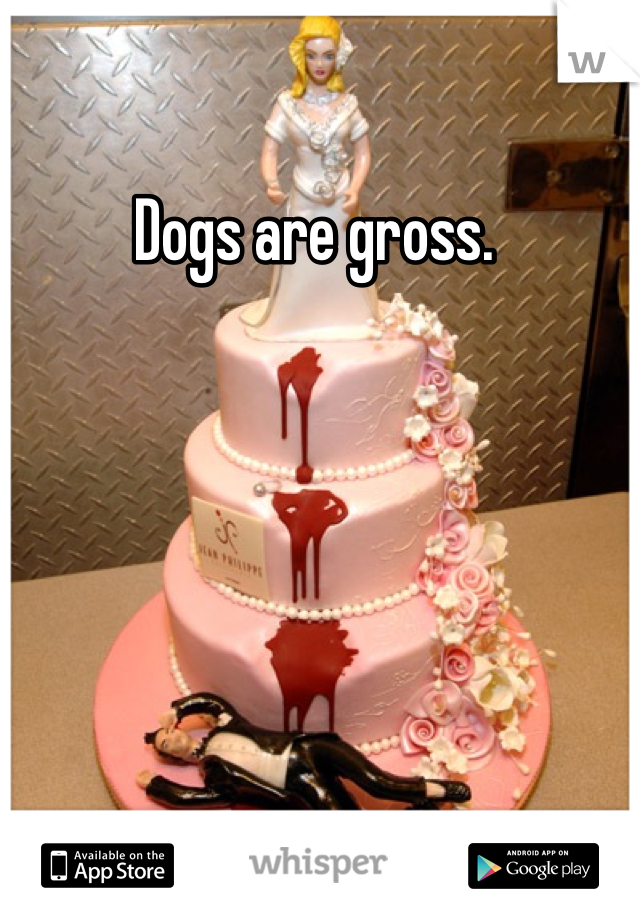 Dogs are gross. 