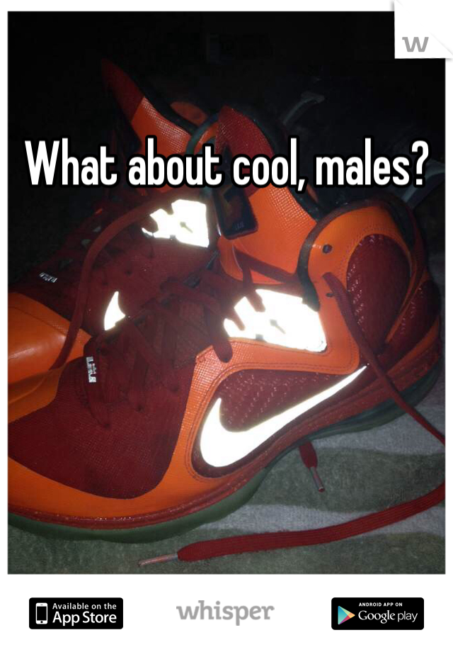 What about cool, males?