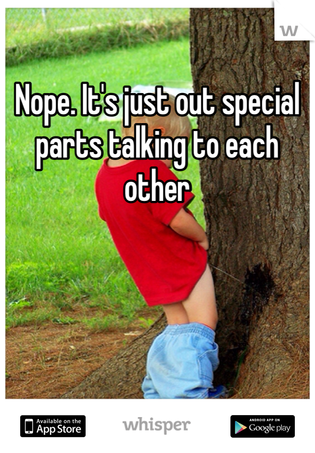 Nope. It's just out special parts talking to each other