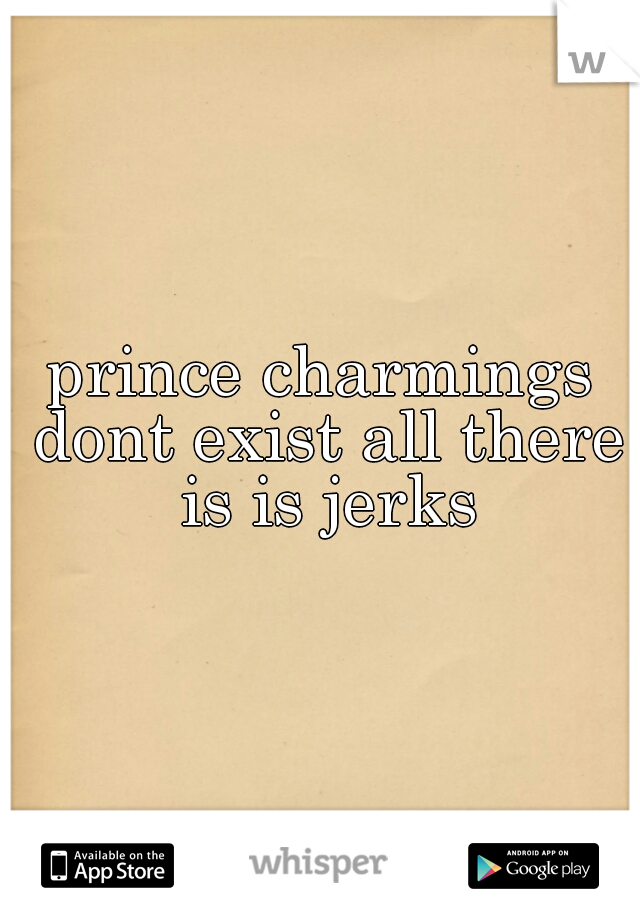 prince charmings dont exist all there is is jerks
