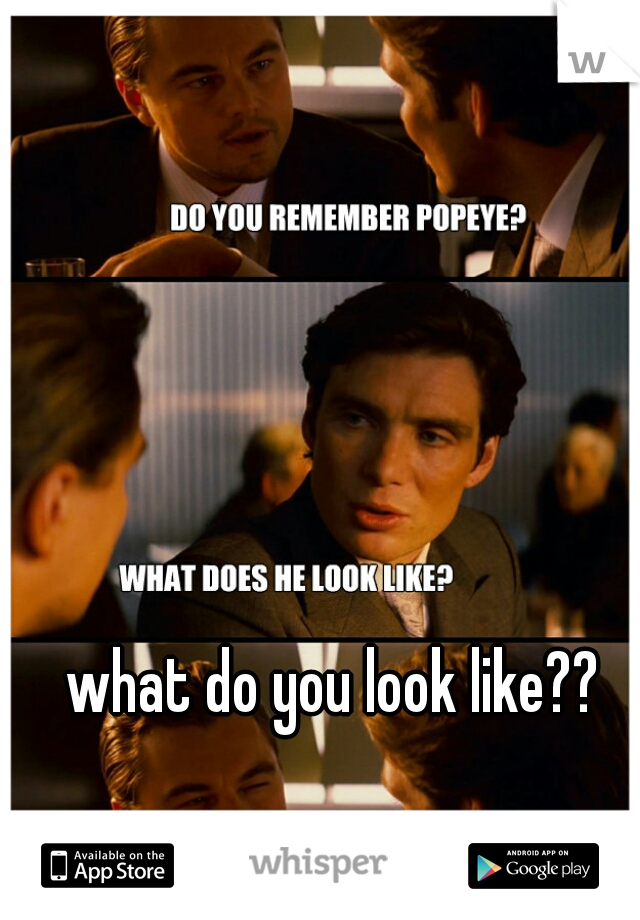 what do you look like??