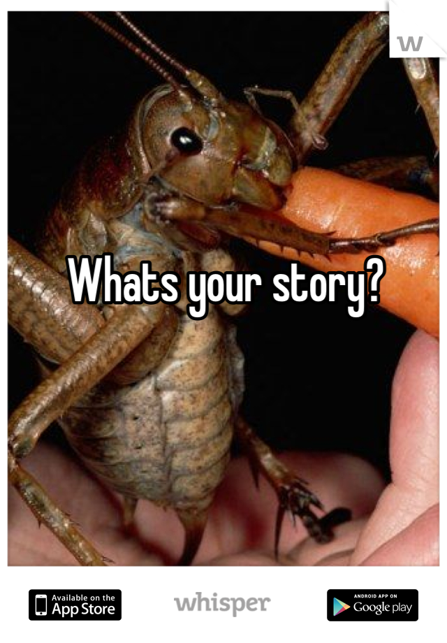 Whats your story?