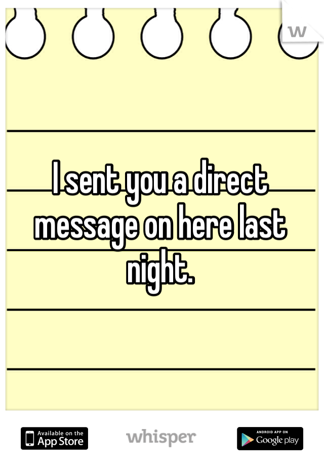 I sent you a direct message on here last night. 
