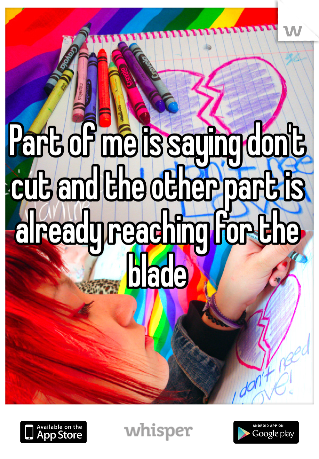 Part of me is saying don't cut and the other part is already reaching for the blade