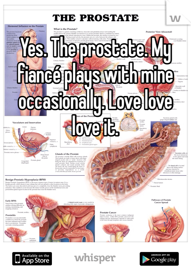 Yes. The prostate. My fiancé plays with mine occasionally. Love love love it. 