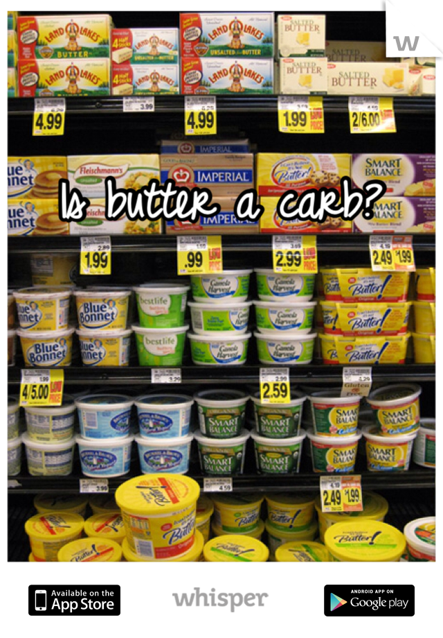 Is butter a carb?