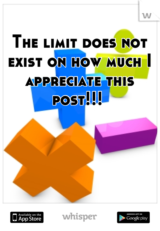 The limit does not exist on how much I appreciate this post!!! 