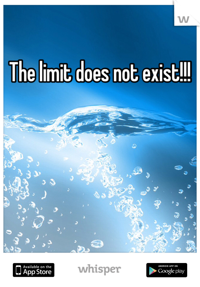 The limit does not exist!!!