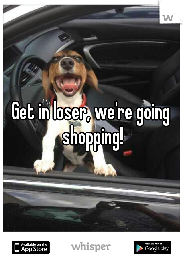 Get in loser, we're going shopping!