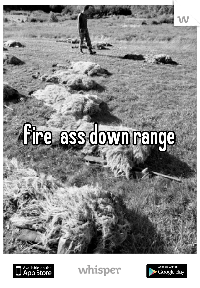 fire  ass down range
.