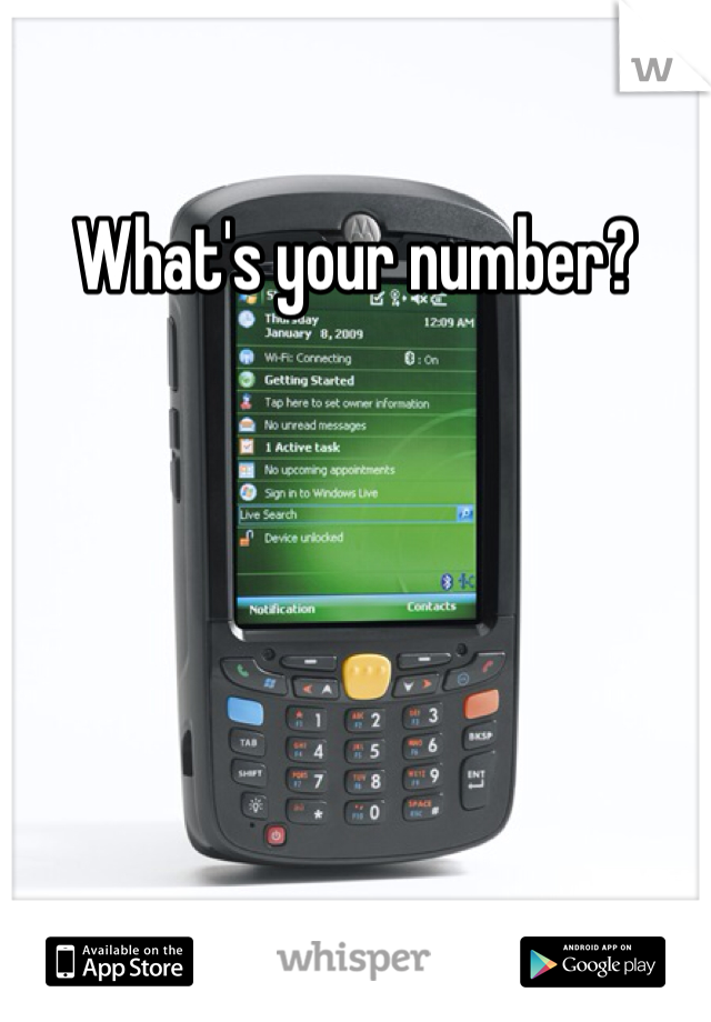 What's your number?  