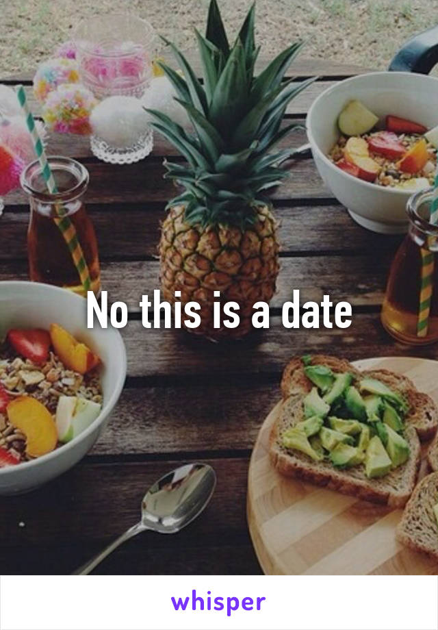 No this is a date