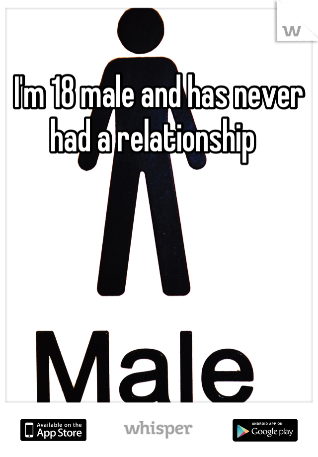 I'm 18 male and has never had a relationship  