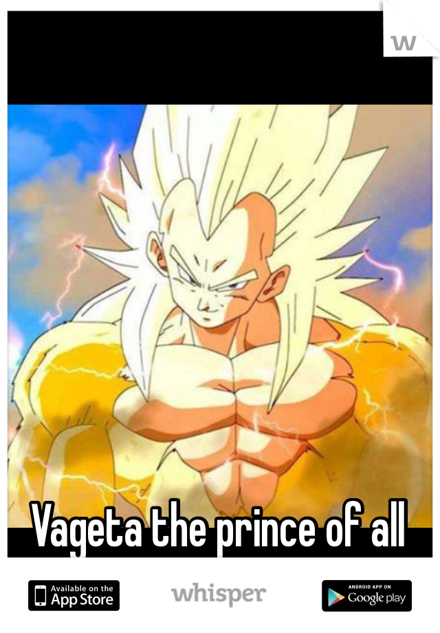 Vageta the prince of all sayians at his best ssj5 