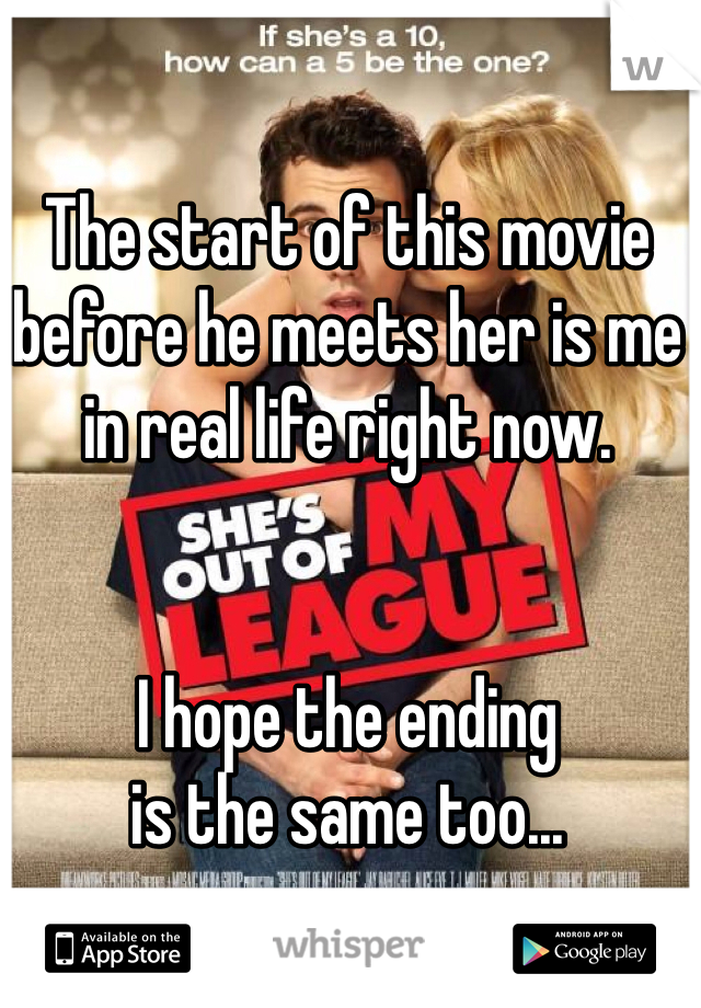The start of this movie before he meets her is me in real life right now. 


I hope the ending 
is the same too...