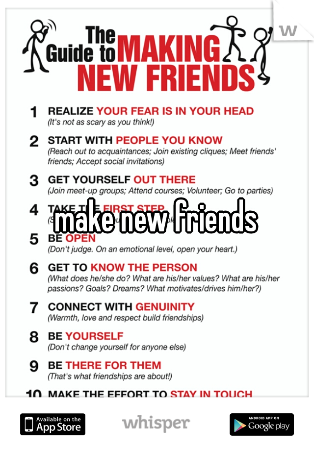 make new friends