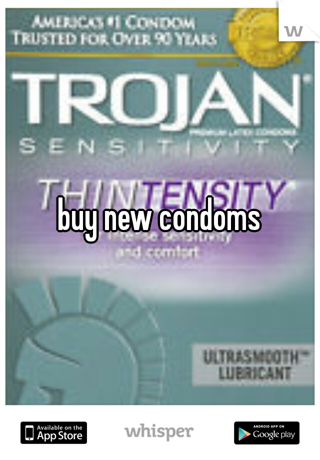 buy new condoms