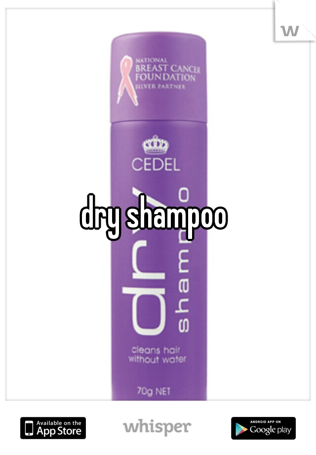 dry shampoo 