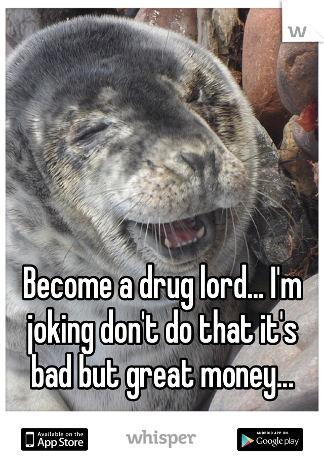 Become a drug lord... I'm joking don't do that it's bad but great money...