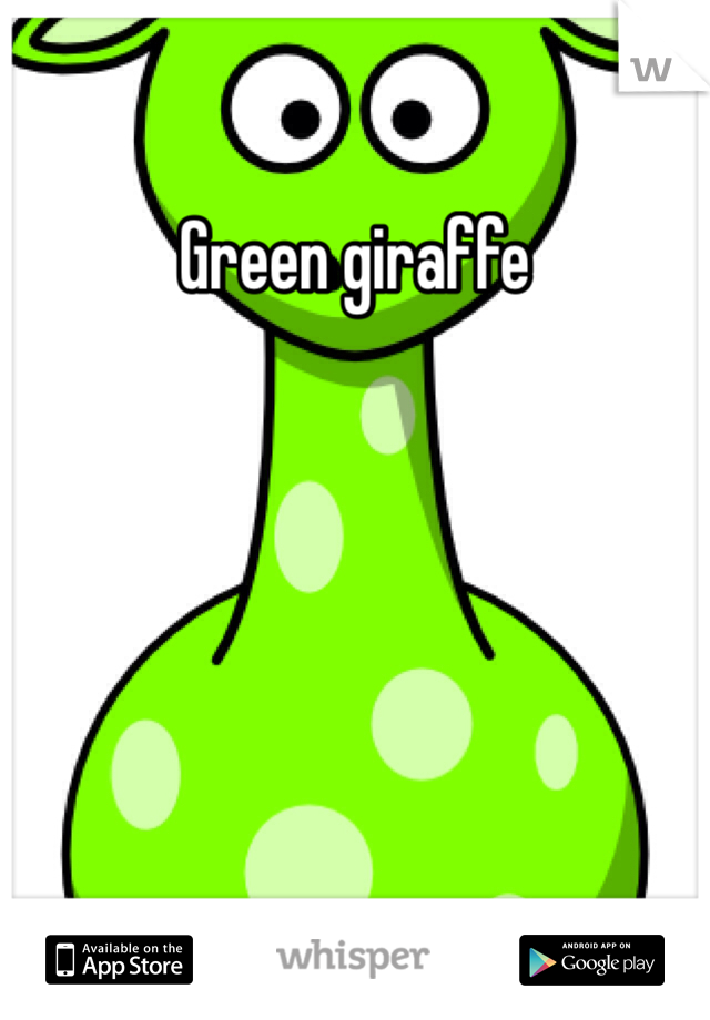 Green giraffe 