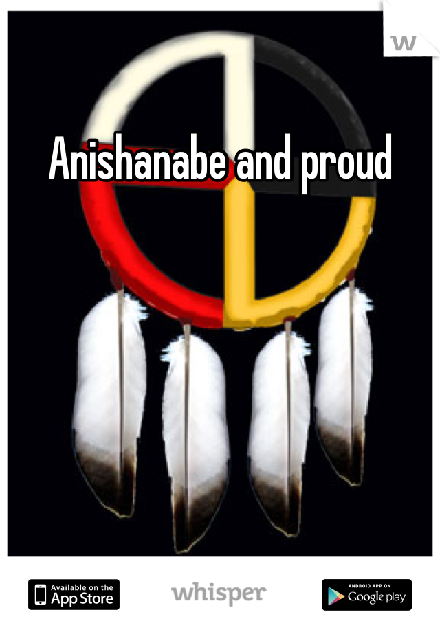 Anishanabe and proud
