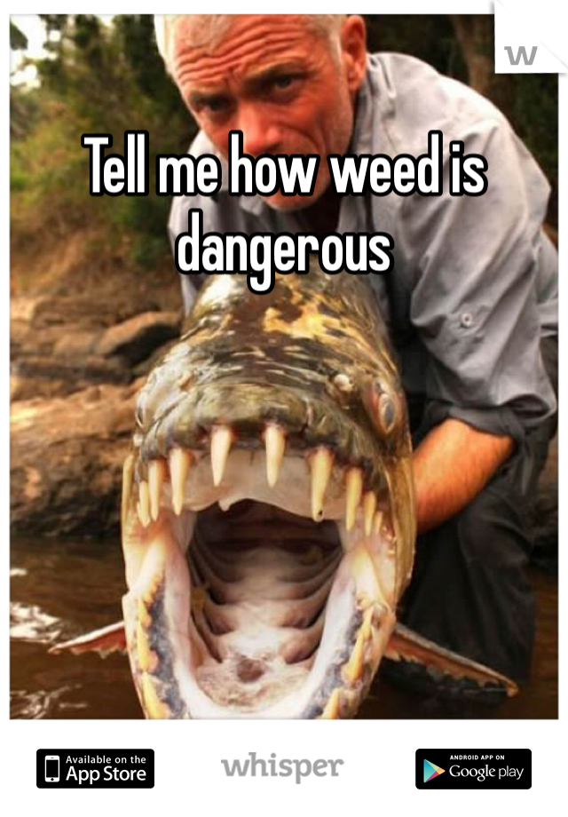 Tell me how weed is dangerous