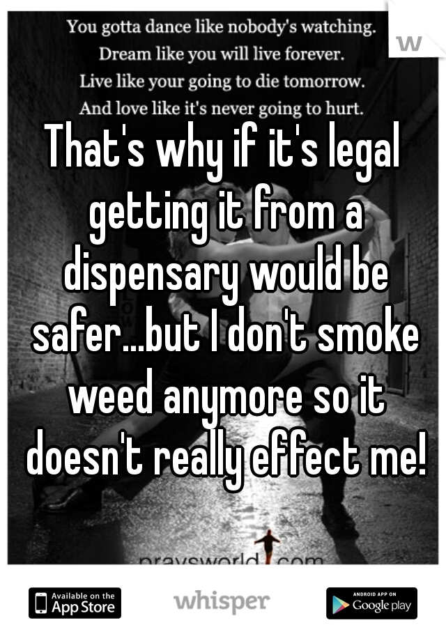 That's why if it's legal getting it from a dispensary would be safer...but I don't smoke weed anymore so it doesn't really effect me!