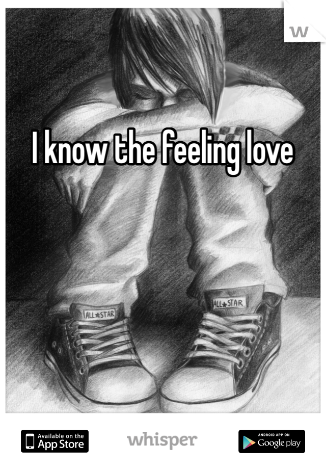 I know the feeling love