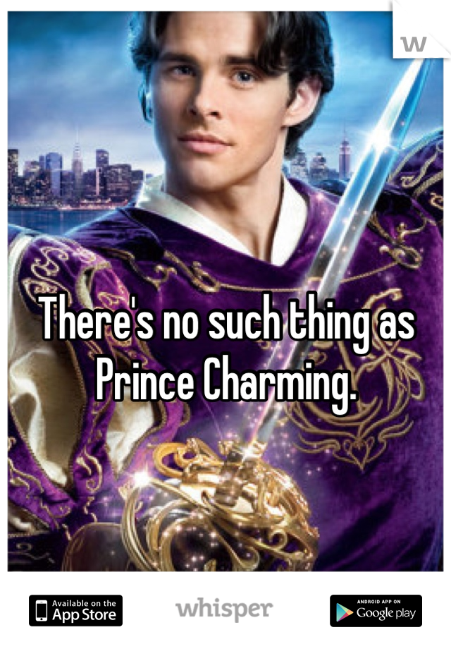 There's no such thing as Prince Charming.