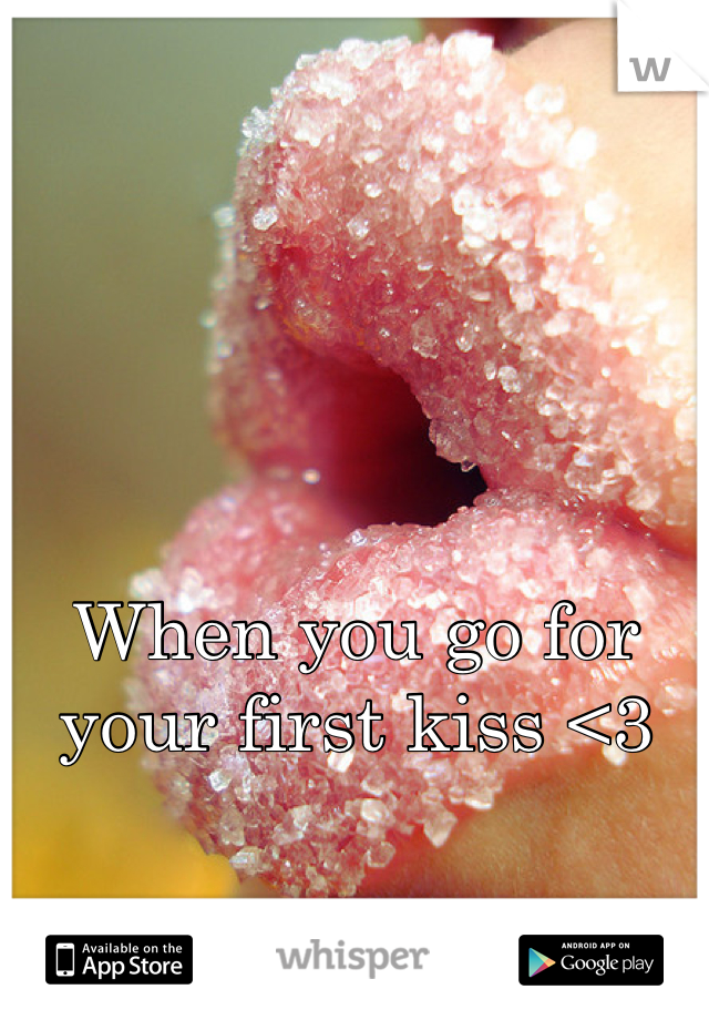 





When you go for your first kiss <3