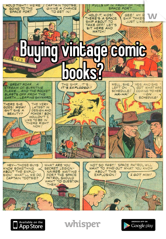 Buying vintage comic books?
