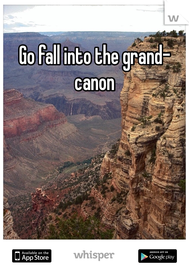 Go fall into the grand-canon 