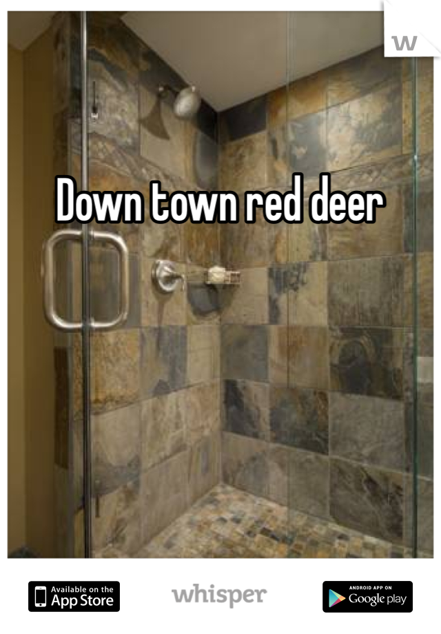 Down town red deer
