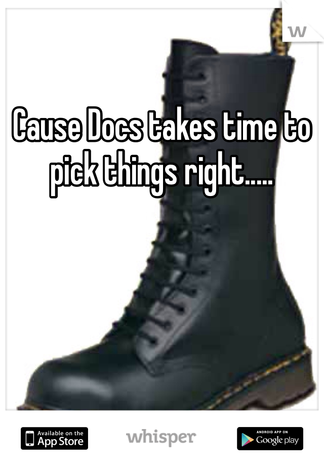 Cause Docs takes time to pick things right.....