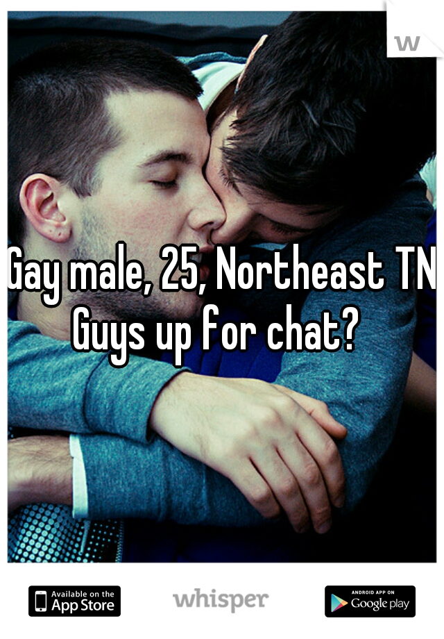 Gay male, 25, Northeast TN





Guys up for chat? 