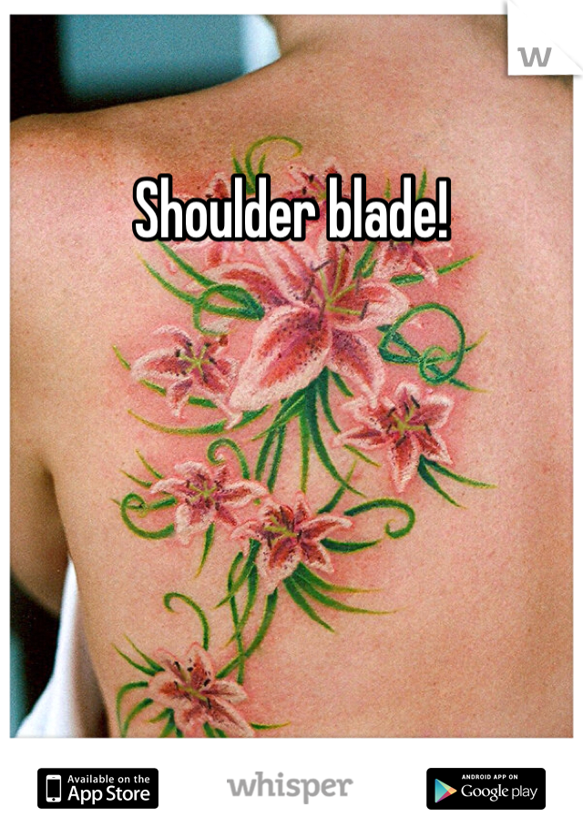 Shoulder blade! 
