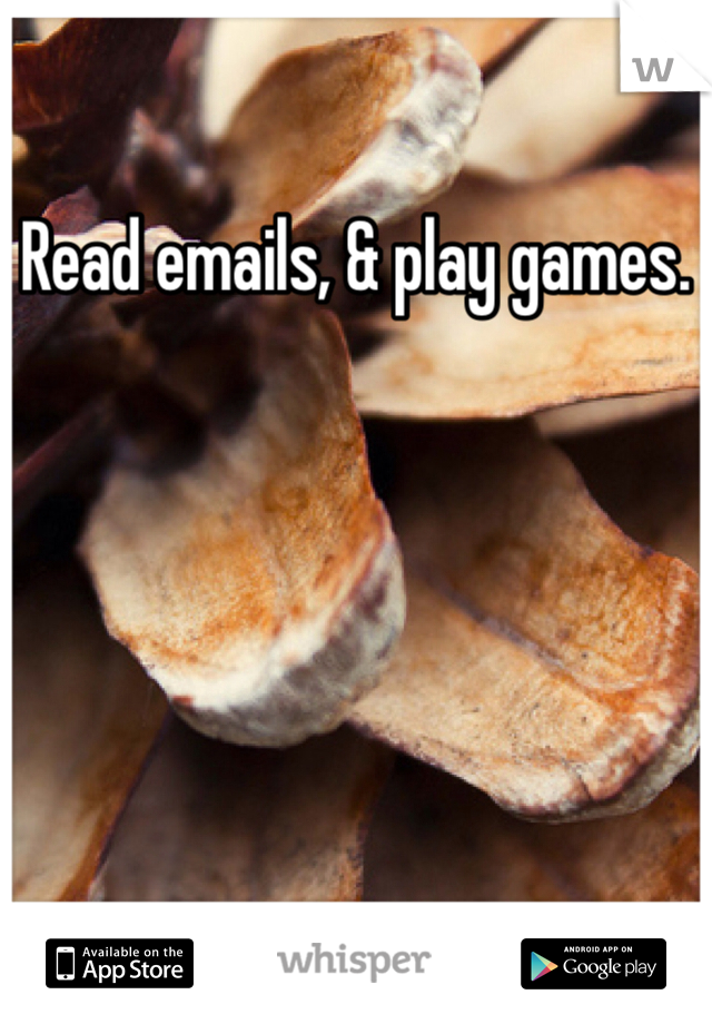 Read emails, & play games. 