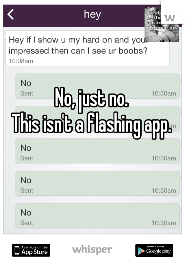 No, just no. 
This isn't a flashing app.