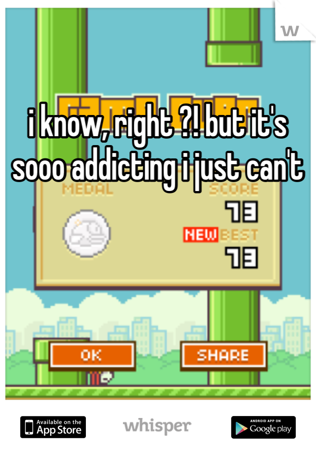i know, right ?! but it's sooo addicting i just can't